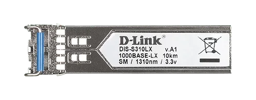 D-Link DIS-S310LX 1000BASE-LX Single-Mode SFP Transceiver (10km, -40~85°C Operating Temperature Range)