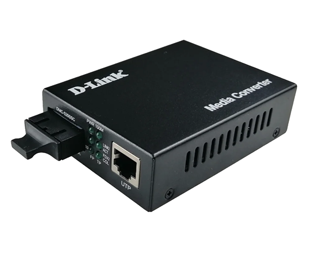 D-Link DMC-F60SC/E 100Base-TX to 100Base-FX (SC, Single-mode, 60km) Fiber Media Converter