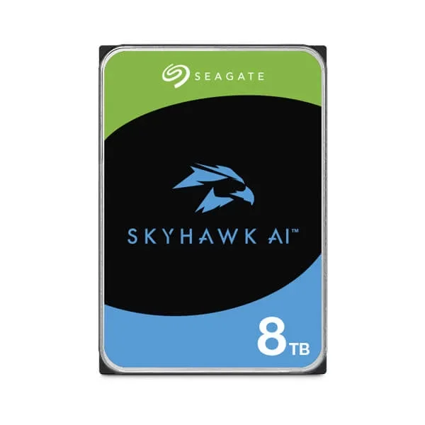 Seagate SKYHAWK AI 8TB 3.5IN 6GB/S SATA 256MB Seagate SkyHawk AI ST8000VE001 8 TB Hard Drive - 3.5" Internal - SATA (SATA/600) - Network Video Recorder Device Supported