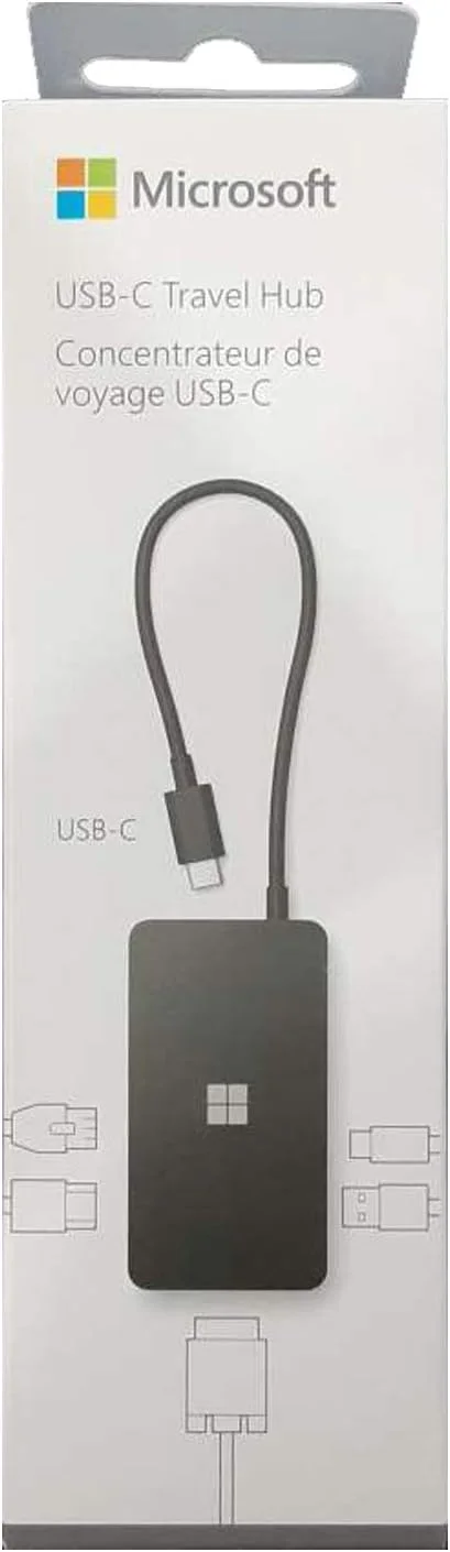 Microsoft SURFACE USB-C TRAVEL HUB Microsoft USB Type C Docking Station for Monitor, Notebook - 2 x USB Ports - USB Type-C - Network (RJ-45) - HDMI - VGA - Wired