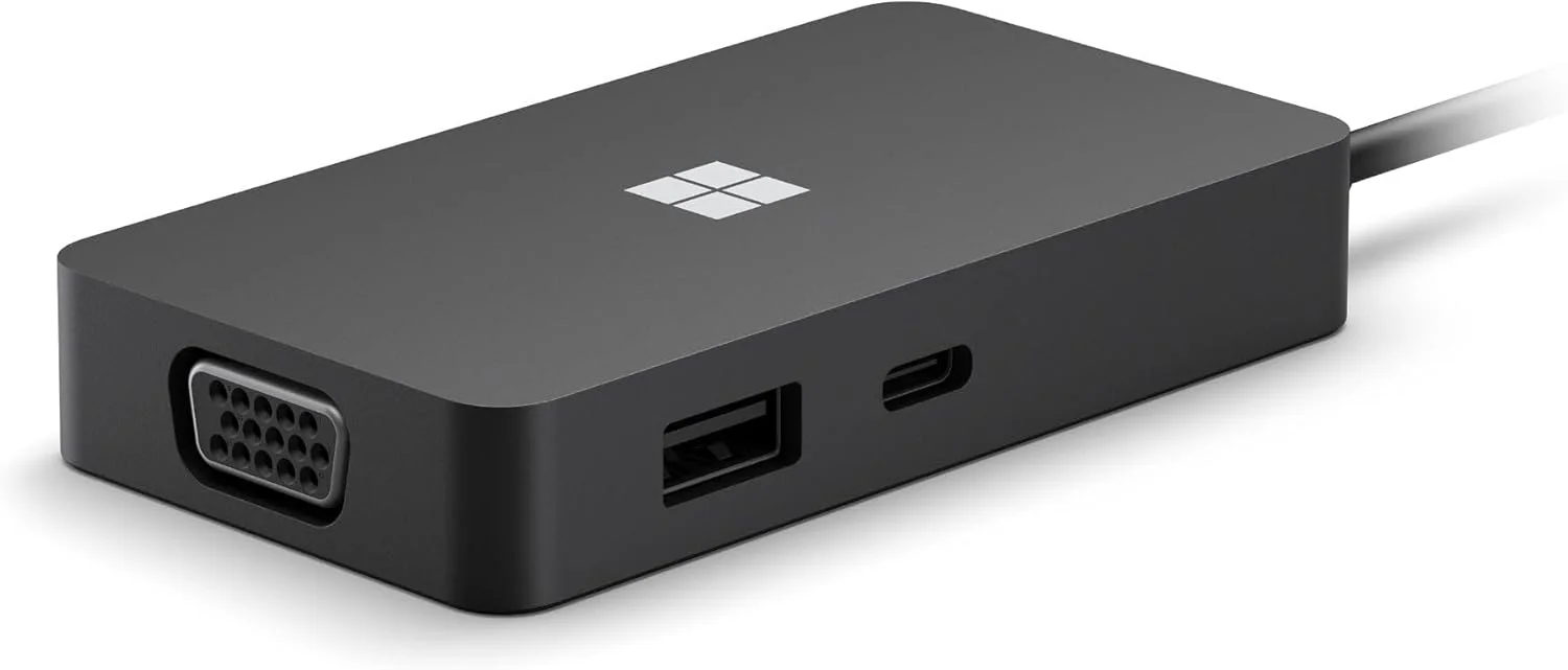 Microsoft SURFACE USB-C TRAVEL HUB Microsoft USB Type C Docking Station for Monitor, Notebook - 2 x USB Ports - USB Type-C - Network (RJ-45) - HDMI - VGA - Wired view 2