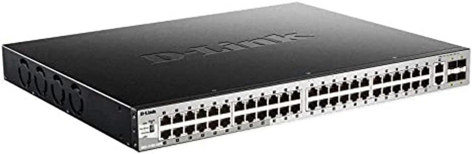 D-Link DGS-3130-54PS 54-Port L3 Stackable Managed Switch (48 x Gigabit PoE, 2 x 10GBASE-T, 4 x 10G SFP+) view 3