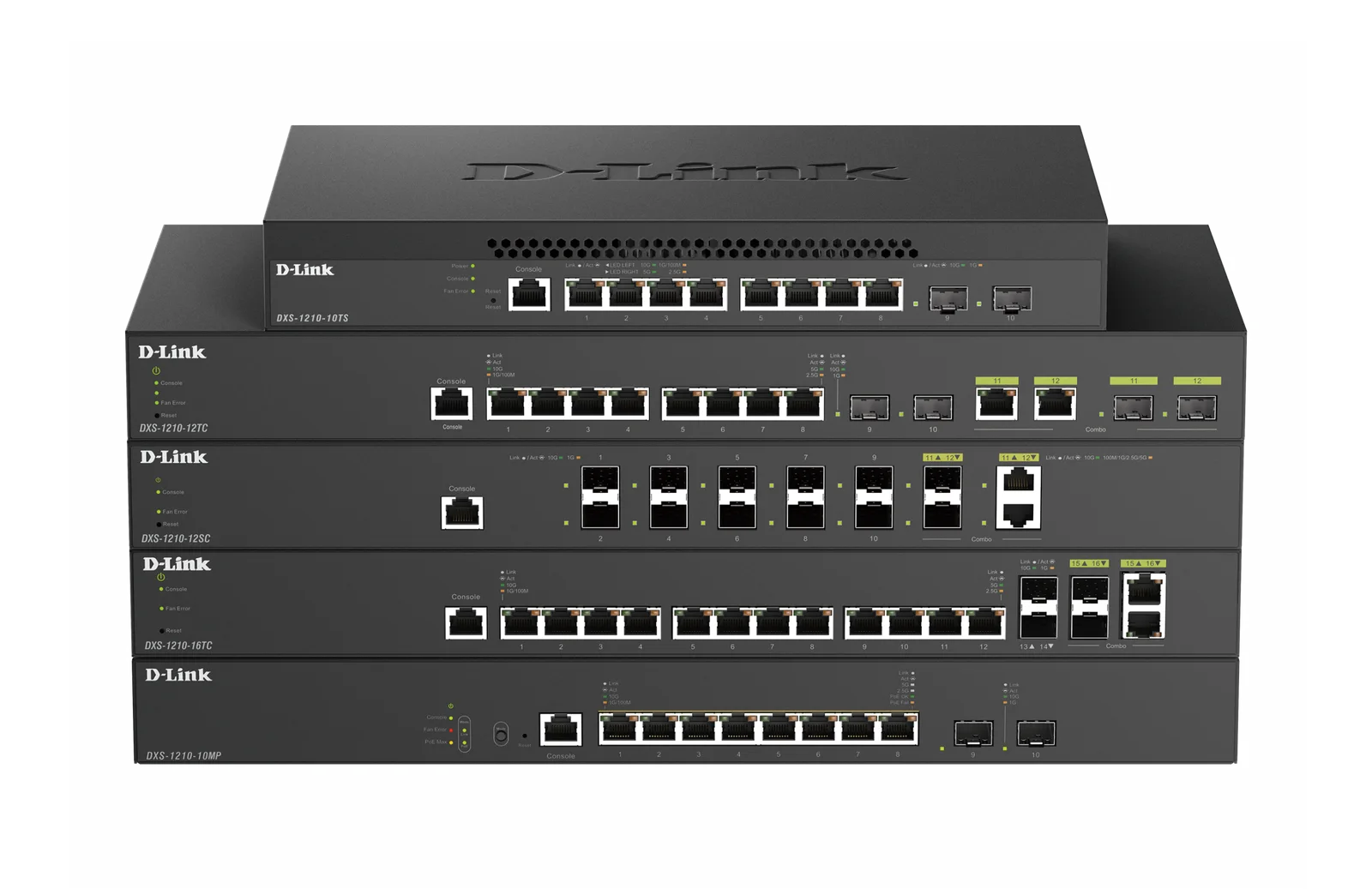 D-Link DXS-1210-12SC 12-Port 10-Gigabit Smart Managed Switch (10 x 10G SFP+ Ports + 2 x 10GBASE-T/SFP+ Combo Ports) view 4