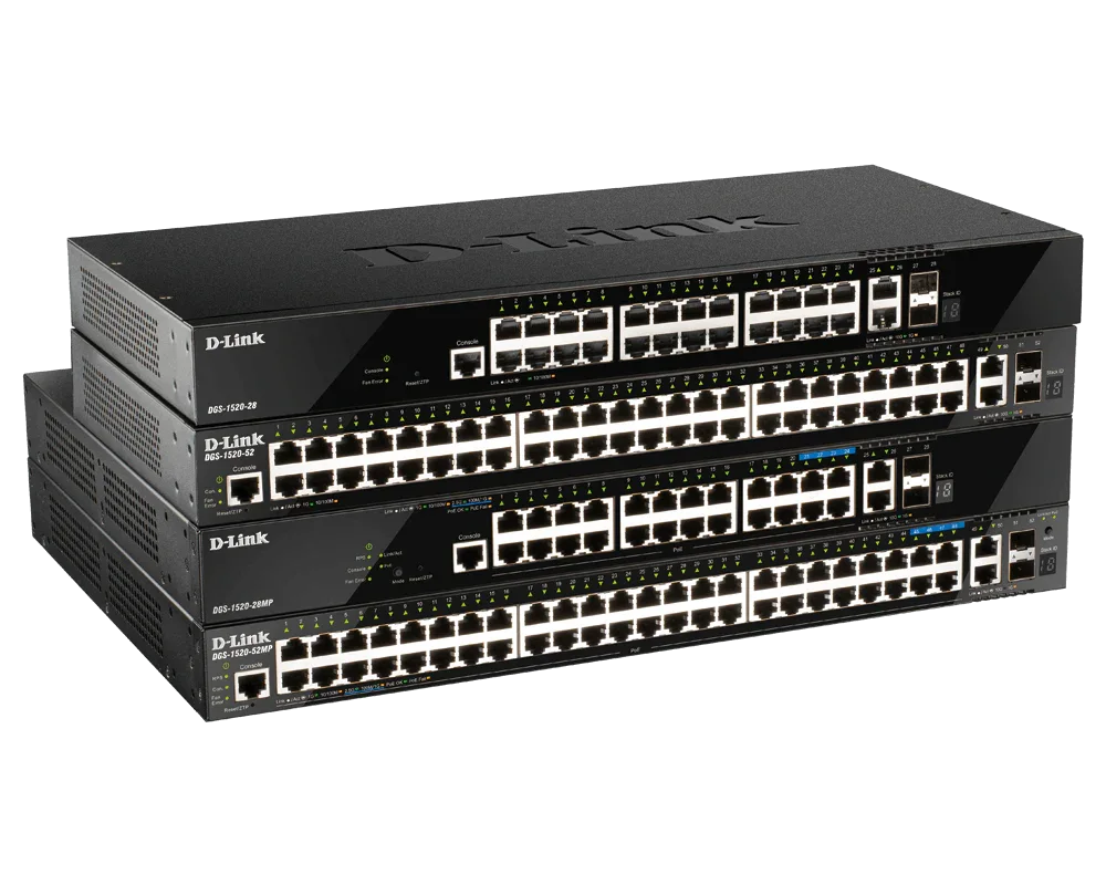 D-LINK DGS1520-28MP | D-Link Managed 28 Port Managed Switch view 3