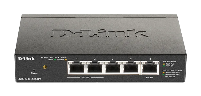 D-Link DGS-F1100-10PS-E 10-Port Gigabit Smart Managed 250m PoE Switch + 2 SFP Uplink Ports (96W)