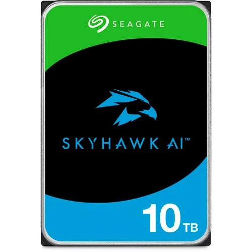 Seagate SKYHAWK AI 10TB 5YRS WARRANTY Seagate SkyHawk AI ST10000VE001 10 TB Hard Drive - 3.5" Internal - SATA (SATA/600) - Conventional Magnetic Recording (CMR) Method - Network Video Recorder Device Supported