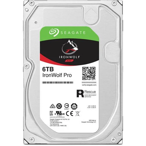 Seagate IRONWOLF PRO 6TB SATA 3.5IN 7200RPM NAS Seagate IronWolf Pro ST6000NT001 6 TB Hard Drive - 3.5" Internal - SATA (SATA/600) - Conventional Magnetic Recording (CMR) Method - Server, Workstation Device Supported - 7200rpm - 512e Format view 2