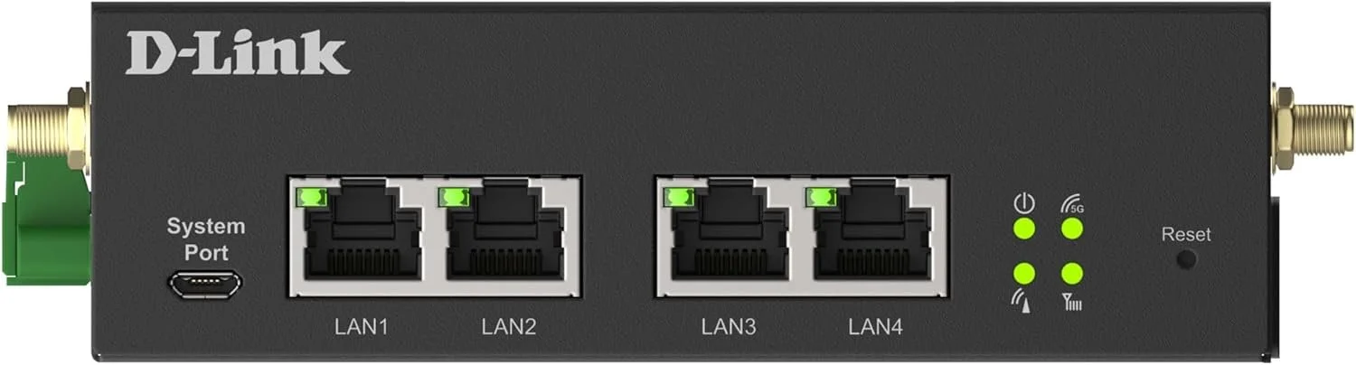 D-Link DWM-314-G 5G NR Multi-Connect Industrial VPN Dual-SIM Gigabit Modem/Router