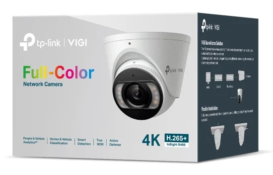 TP-Link VIGI InSight S485 (4mm) 8MP Full-Color Turret Network Camera
