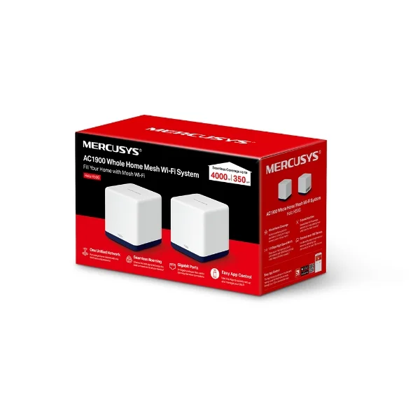 TP-Link MERCUSYS Halo H50G(2-pack) AC1900 Whole Home Mesh Wi-Fi System