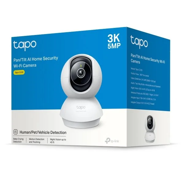 TP-Link Tapo C230 3K Pan/Tilt AI Indoor/Outdoor Security Camera