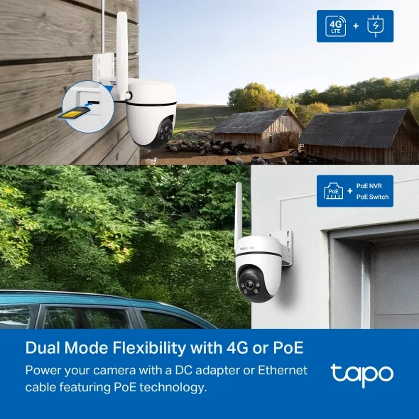 TP-Link Tapo C501GW Outdoor Pan/Tilt 4G LTE Security Camera view 3