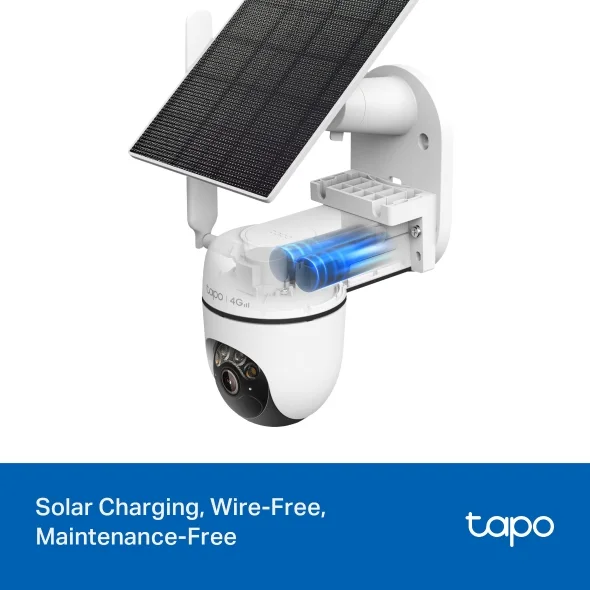 TP-Link Tapo C615G Kit Solar-Powered Pan/Tilt 4G LTE Security Camera Kit view 3
