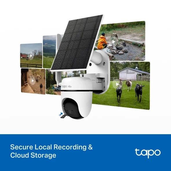 TP-Link Tapo C615G Kit Solar-Powered Pan/Tilt 4G LTE Security Camera Kit view 2