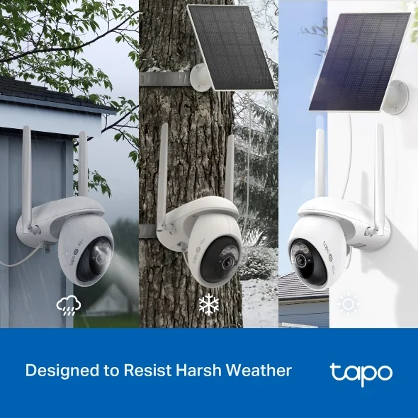 TP-Link Tapo C665G Kit Solar-Powered Pan/Tilt Wi-Fi/4G LTE Security Camera Kit view 3