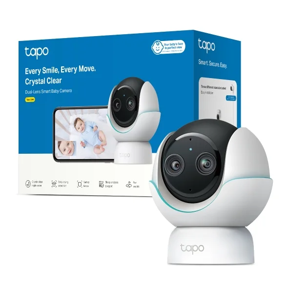 TP-Link Tapo C840 Smart AI Baby Monitor Camera with Dual-Lens & Sleep Analysis
