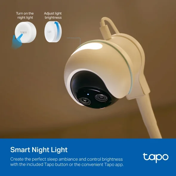 TP-Link Tapo C840 Smart AI Baby Monitor Camera with Dual-Lens & Sleep Analysis view 3
