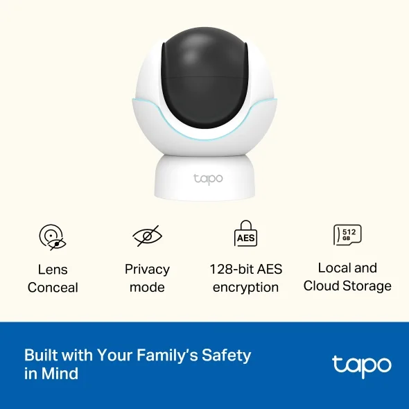 TP-Link Tapo C840 Smart AI Baby Monitor Camera with Dual-Lens & Sleep Analysis view 2