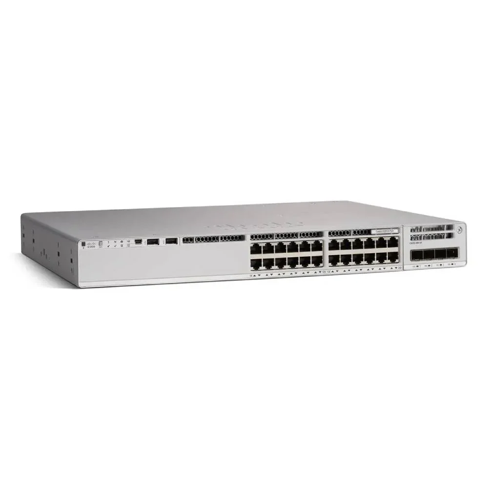 Cisco Catalyst 9200 24-port PoE+ Network Esse Cisco Catalyst 9200 C9200-24P 24 Ports Manageable Ethernet Switch - 3 Layer Supported - Modular - Twisted Pair, Optical Fiber