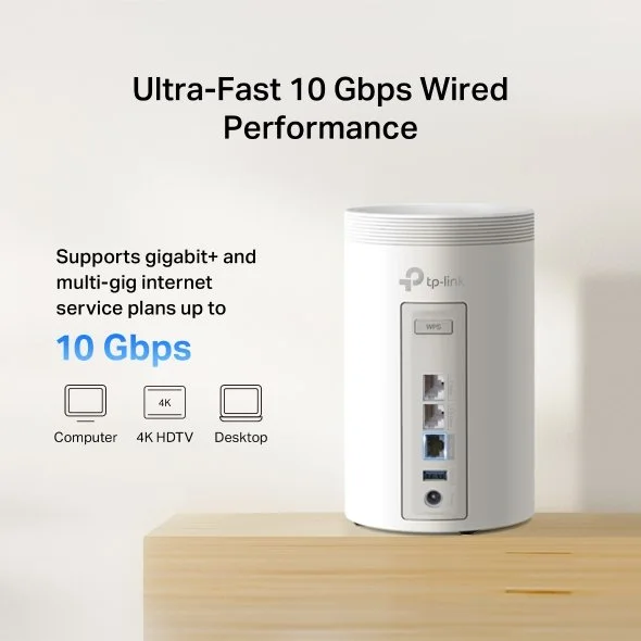 TP-Link Deco BE68(2-pack) BE14000 Tri-Band Whole Home Mesh WiFi 7 System view 4
