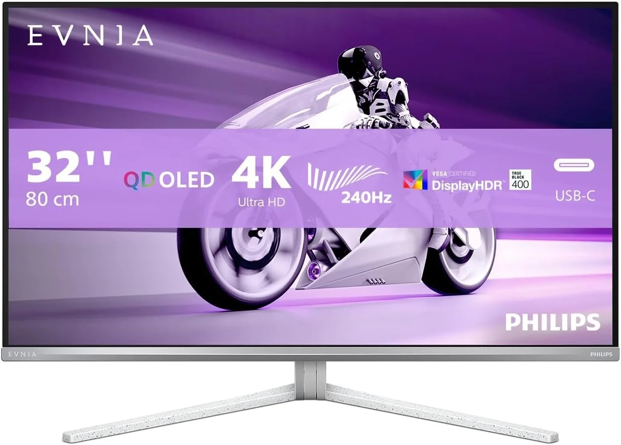 Philips PHI-32M2N8900 PHILIPS MONITOR 31.5" 32M2N8900 EVNIA GAMING 2K WQHD 175Hz QD OLED HDMI 2.0x2, DP 1.4, USB-C