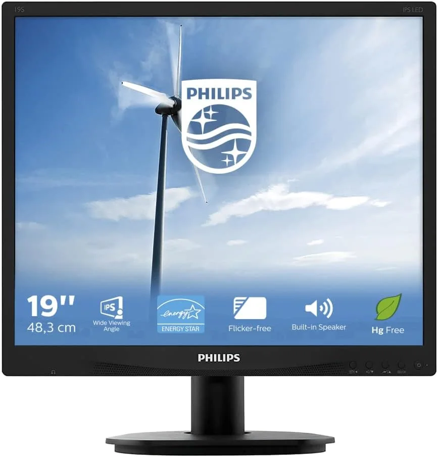 Philips PHI-19S4QAB PHILIPS MONITOR 19" 19S4QAB LED 5:4 SQUARE VGA DVI