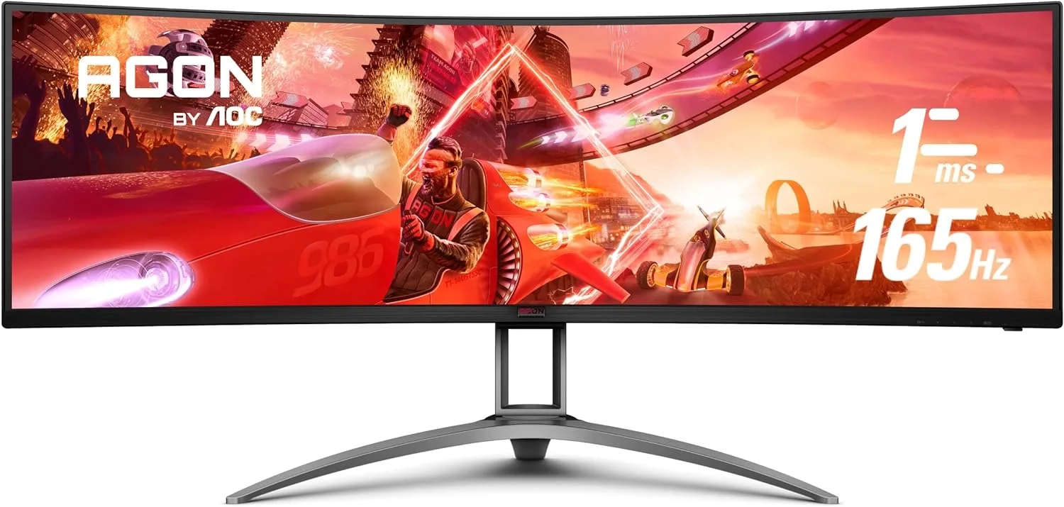 AOC PHI-AG493UCX2 AOC MONITOR 49" AGON AG493UCX2 CURVED 1800R LED GAMING 165HZ HDMI 2.0 x 3 DP 1.4 USB-C (DP Alt, 65W) HAS VESA SPK