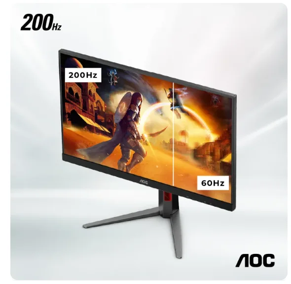 AOC PHI-Q27G4/D AOC MONITOR 27" Q27G4/D FAST IPS QHD 2K LED GAMING 200HZ HDMI 2.0 DP 1.4 HAS PIVOT SWIVEL VESA view 4
