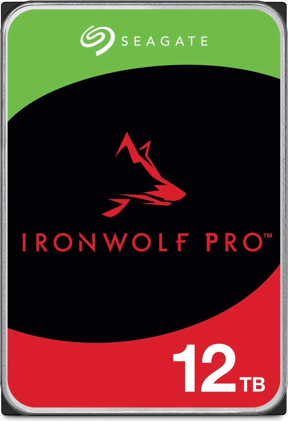 Seagate IRONWOLF PRO 12TB SATA 3.5IN 7200RPM NAS Seagate IronWolf Pro ST12000NT001 12 TB Hard Drive - 3.5" Internal - SATA (SATA/600) - Conventional Magnetic Recording (CMR) Method - Server, Workstation Device Supported - 7200rpm - 512e Format