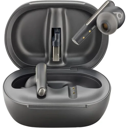 Hp Poly VFree 60+ CB Earbuds +BT700C +TSCHC Poly Voyager Free 60+ UC True Wireless Earbud Stereo Earset - Carbon Black - Microsoft Teams Certification - Google Assistant, Siri - Binaural - In-ear - 3000 cm - Bluetooth - 20 Hz to 20 kHz - Noise Cancelling Microphone