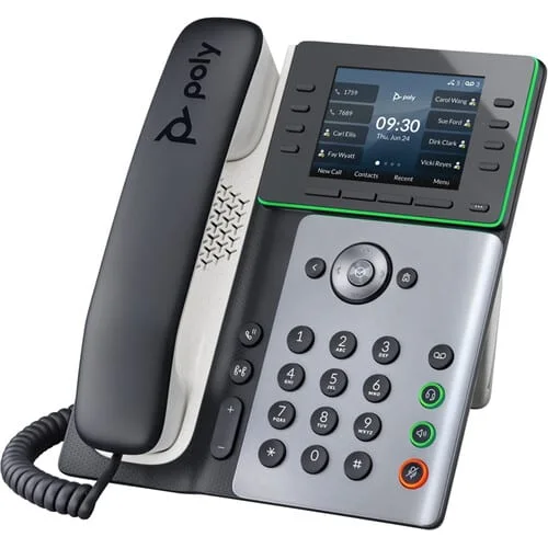 Hp Poly Edge E320 IP PH PoE-e Poly Edge E320 IP Phone - Corded - Corded/Cordless - Bluetooth, NFC - 3 Multiple Conferencing - Desktop, Wall Mountable - White, Midnight Blue - VoIP - 8.9 cm (3.5") LCD - 2 x Network (RJ-45) - PoE Ports