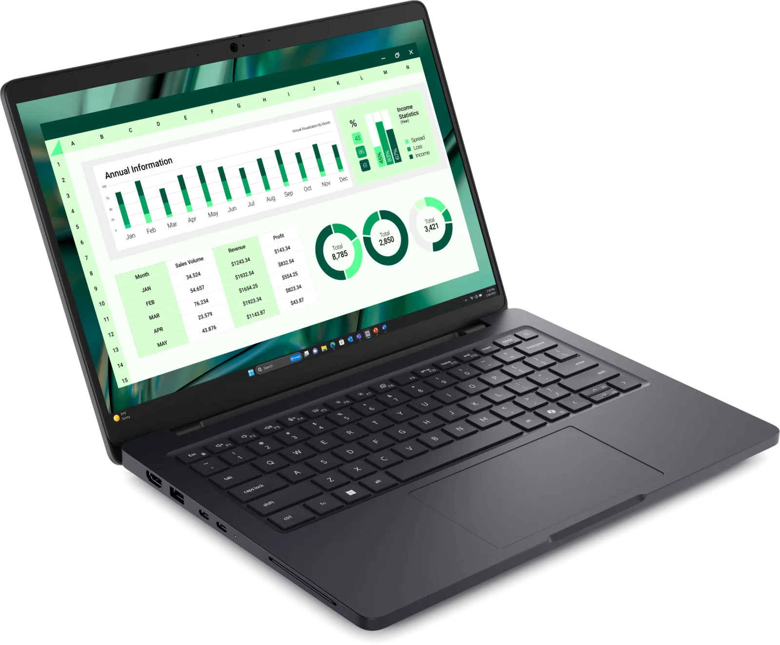 Dell DPPPA13250U516G512BTX Dell Pro 13 Premium PA13250| U5 236V| Int. | 16GB| 512GB view 3