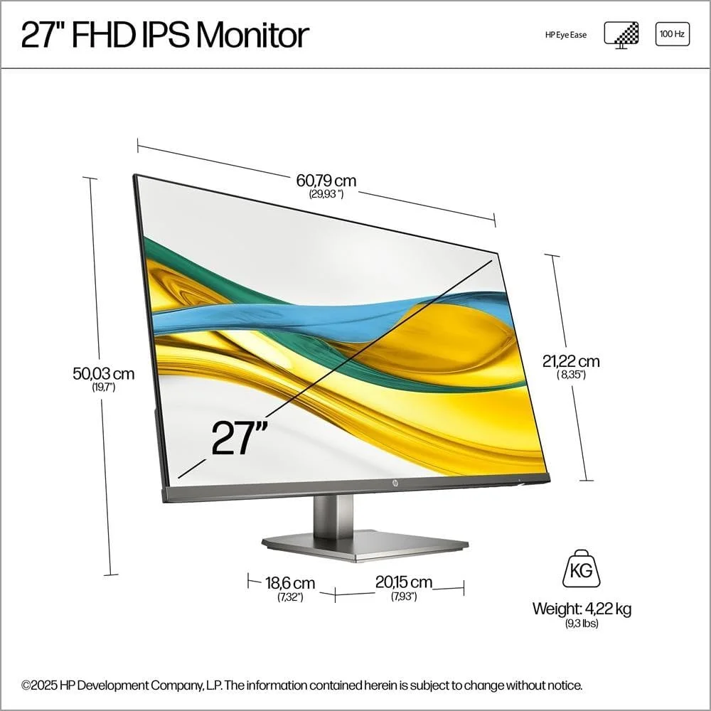 HP B11W6AT HP Series 5 27 inch FHD Monitor - 527days