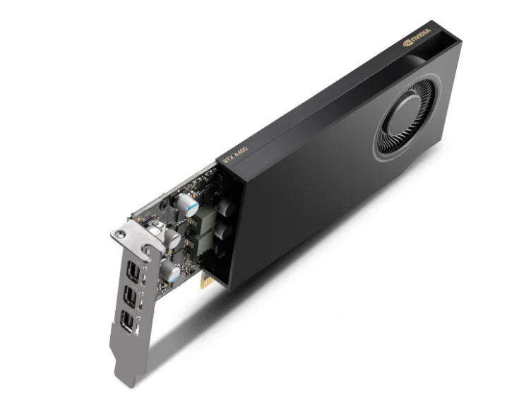 HP AV8J3AA HP NVIDIA RTX A400 4 GB with Mini Bracket 4mDP Graphics view 4
