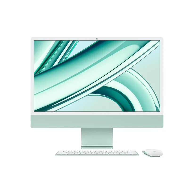 Apple MQRP3ZP/A 24-inch iMac with Retina 4.5K display: Apple M3 chip with 8‑core CPU and 10‑core GPU, 512GB SSD - Green