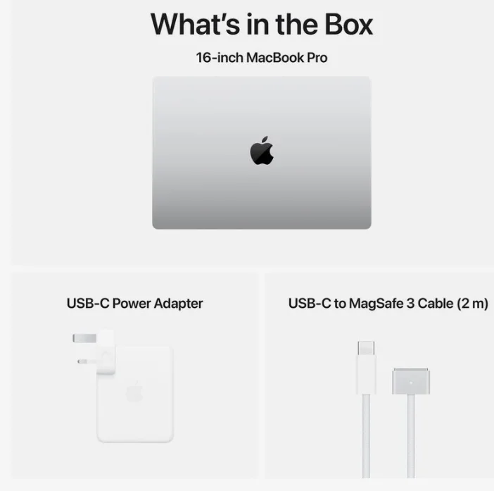 Apple MRW63ZP/A 16-inch MacBook Pro: Apple M3 Pro chip with 12‑core CPU and 18‑core GPU, 36GB, 512GB SSD - Silver view 4