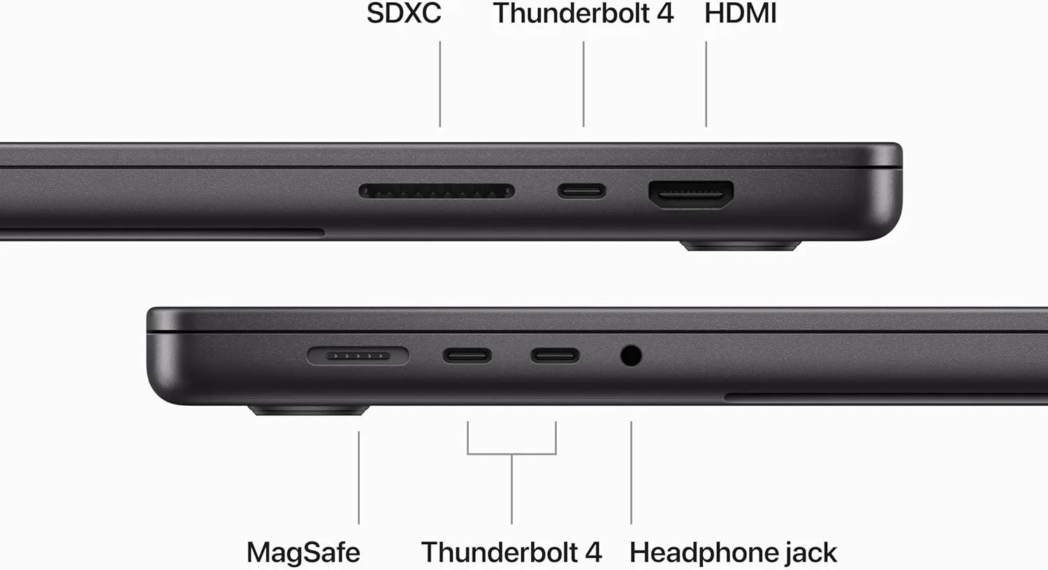 Apple MRW33ZP/A 16-inch MacBook Pro: Apple M3 Max chip with 14‑core CPU and 30‑core GPU, 1TB SSD - Space Black view 3