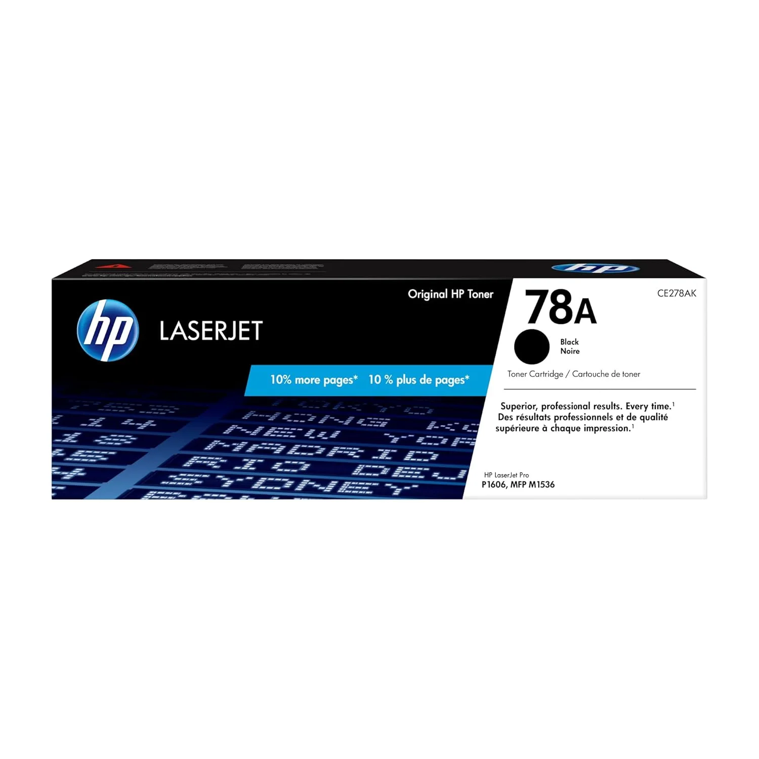 Hp 78A BLACK LJ TONER CART CE278A HP 78A Original Laser Toner Cartridge - Single Pack - Black - 1 Each - 2100 Pages