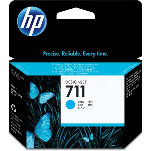 HP 711 29ml Cyan Ink Cartridge. HP 711 (CZ130A) Original Inkjet Ink Cartridge - Single Pack - Cyan - 1 Each - 29 mL