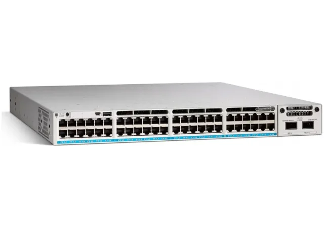 Cisco Catalyst 9300 48-port of 5Gbps Network E Cisco Catalyst 9300 C9300-48UN 48 Ports Manageable Ethernet Switch - 3 Layer Supported - Modular - 1100 W Power Consumption - 645 W PoE Budget - Twisted Pair - PoE Ports - 1U - Rack-mountable