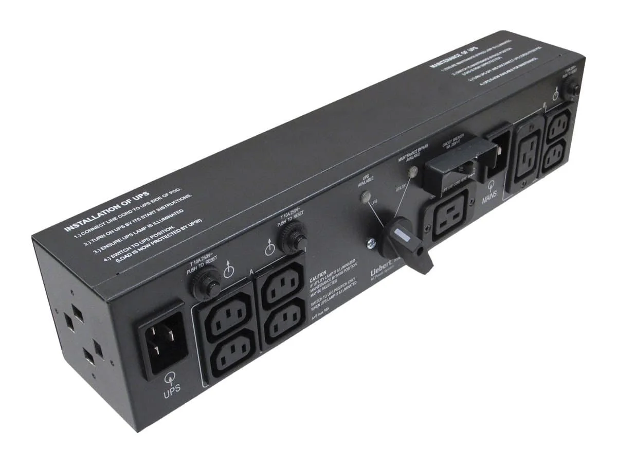 Vertiv UPS BYPASS SWITCHPS2200 GXT2-3000 Vertiv Liebert Micropod Maintenance Bypass for Liebert GXT5 UPS 2-3KVA - Vertiv Liebert Micropod Maintenance Bypass for Liebert GXT5-2000IRT2UXL and GXT5-3000IRT2UXL