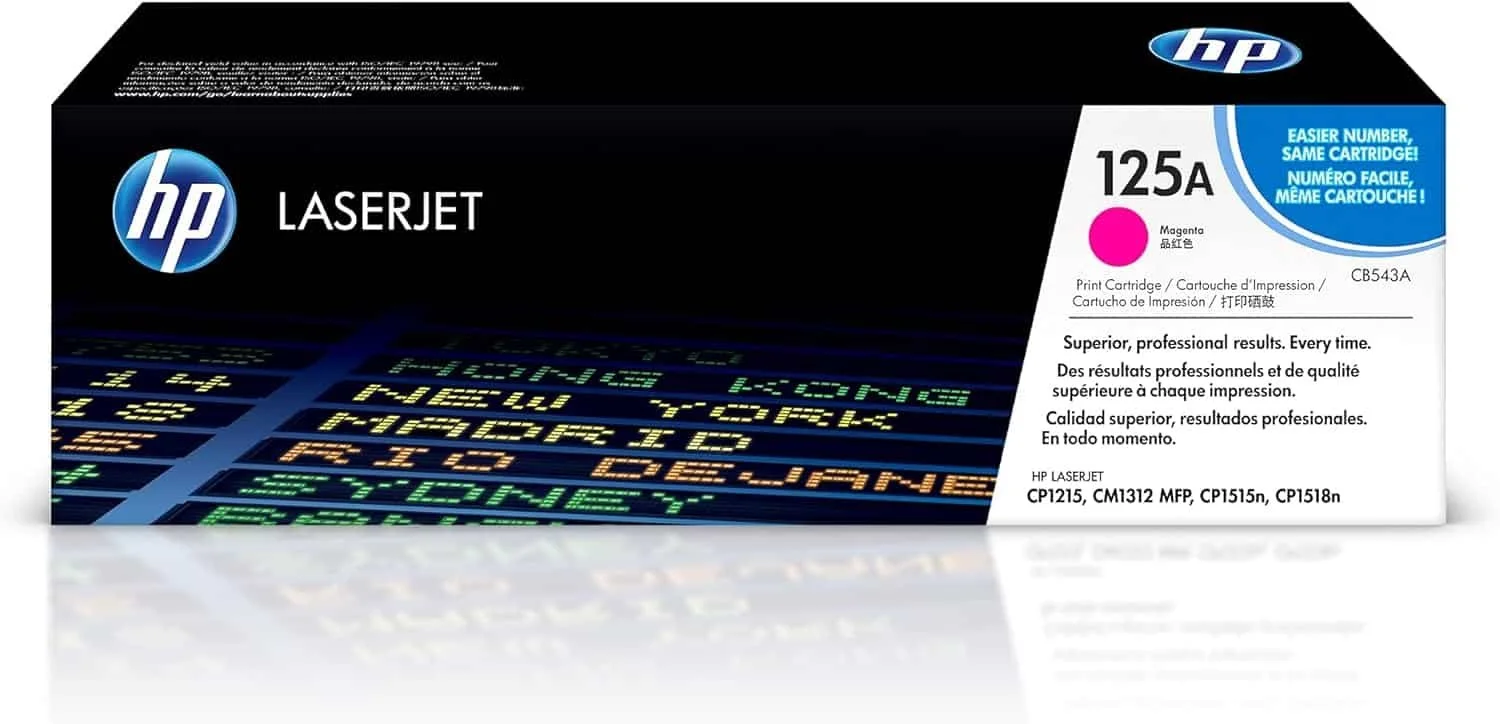 Hp 125A MAGENTA LJ TONER CART CB543A. HP 125A Original Standard Yield Laser Toner Cartridge - Single Pack - Magenta - 1 Each - 1400 Pages