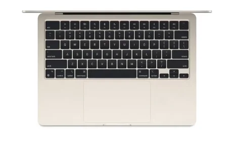 Apple MLY23ZP/A 13-inch MacBook Air: Apple M2 chip with 8-core CPU and 10-core GPU, 512GB - Starlight view 2