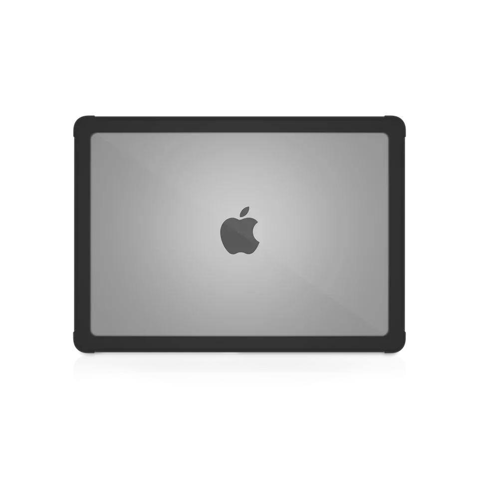 Stm DUX (MACBOOK PRO 14IN M1/M2/M3/M4/M5)BLK STM Goods Dux Case for Apple MacBook Pro - Textured Rubber Feet - Black, Transparent - Thermoplastic Polyurethane (TPU), Polycarbonate - 35.6 cm (14") Maximum Screen Size Supported