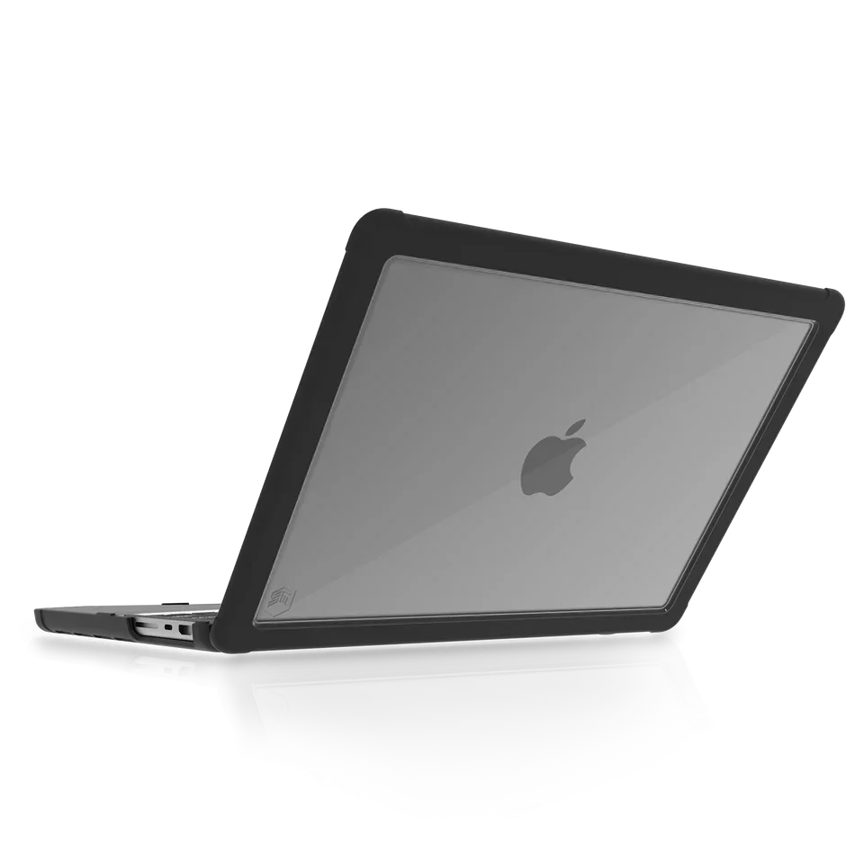 Stm DUX (MACBOOK PRO 14IN M1/M2/M3/M4/M5)BLK STM Goods Dux Case for Apple MacBook Pro - Textured Rubber Feet - Black, Transparent - Thermoplastic Polyurethane (TPU), Polycarbonate - 35.6 cm (14") Maximum Screen Size Supported view 4