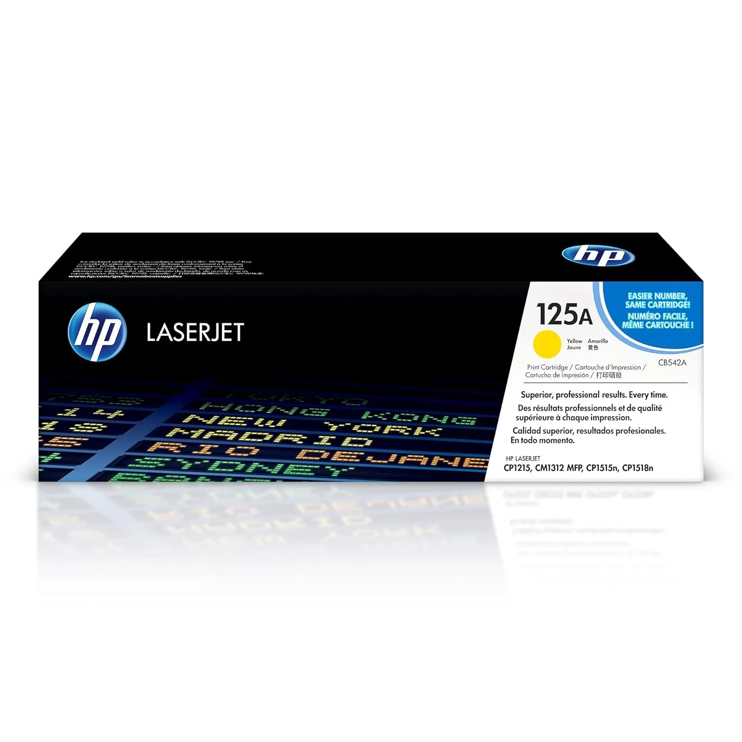Hp 125A YELLOW LJ TONER CART CB542A HP 125A Original Standard Yield Laser Toner Cartridge - Single Pack - Yellow - 1 Each - 1400 Pages