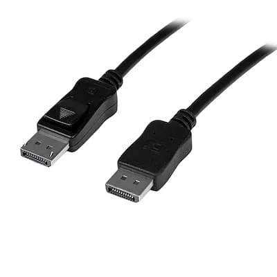 Startech.Com 10M ACTIVE DISPLAYPORT CABLE - M/M StarTech.com 32ft (10m) Active DisplayPort Cable, 4K UHD DisplayPort Cable, Long DP Cable/Cord for Projector/Monitor, w/ Latches - Cable for Audio/Video Device, Monitor, Projector - First End: 1 x 20-pin DisplayPort Digital Audio/Video - Male - Second End: 1 x 20-pin DisplayPort Digital Audio/Video - Male - Shielding - Nickel Plated Connector - Black
