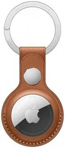 Apple MX4M2FE/A AirTag Leather Key Ring - Saddle Brown view 2