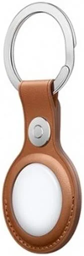 Apple MX4M2FE/A AirTag Leather Key Ring - Saddle Brown view 3