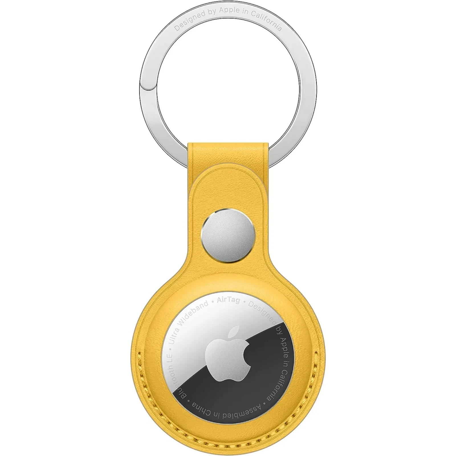 Apple MM083FE/A AirTag Leather Key Ring - California Poppy view 2